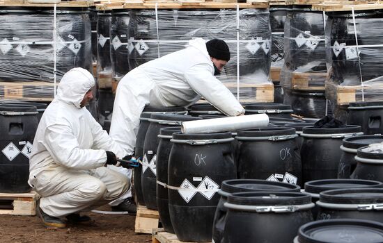 Elimination of Slonimsky obsolete pesticide burial site