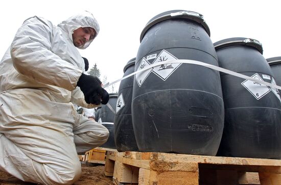 Elimination of Slonimsky obsolete pesticide burial site