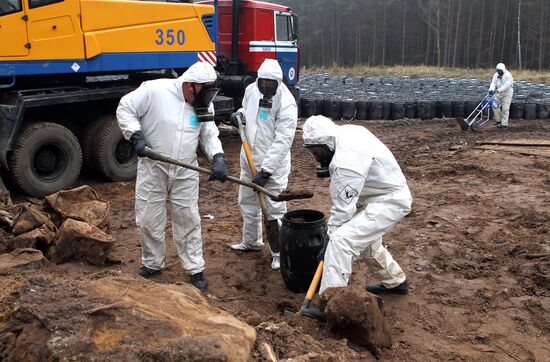 Elimination of Slonimsky obsolete pesticide burial site