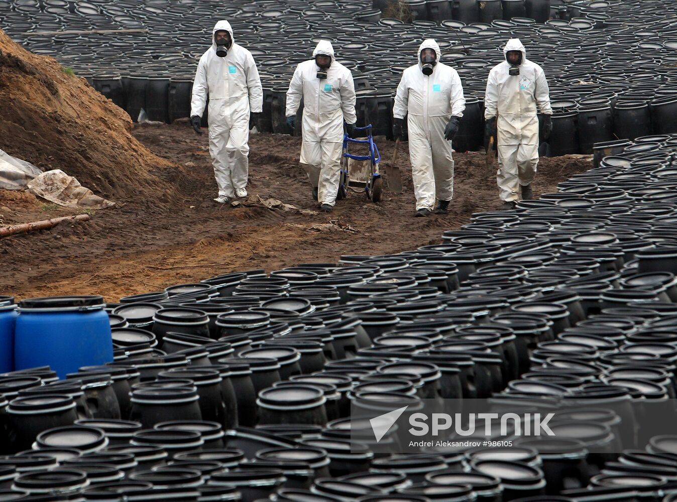 Elimination of Slonimsky obsolete pesticide burial site