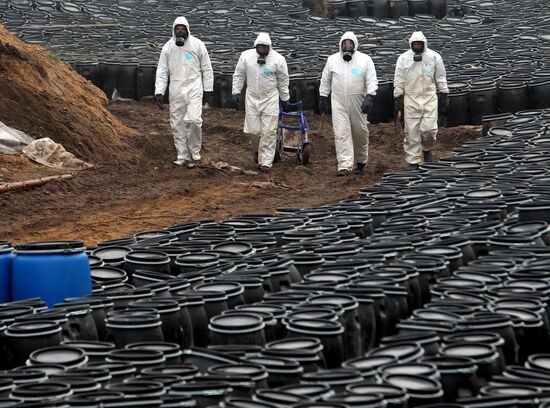 Elimination of Slonimsky obsolete pesticide burial site