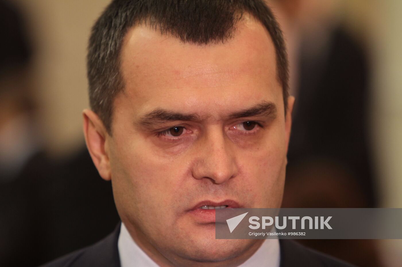 Newly appointed Ukrainian Interior Minister Vitaly Zakharchenko