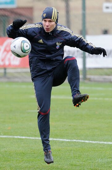 Football. Training session of Russian national team