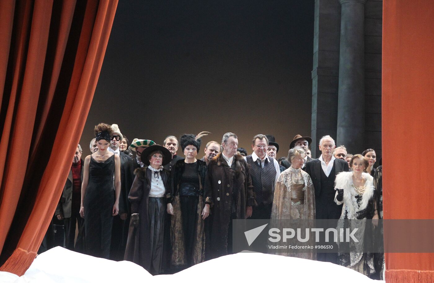 Dress rehearsal of "Quay" at Vakhtangov Theater