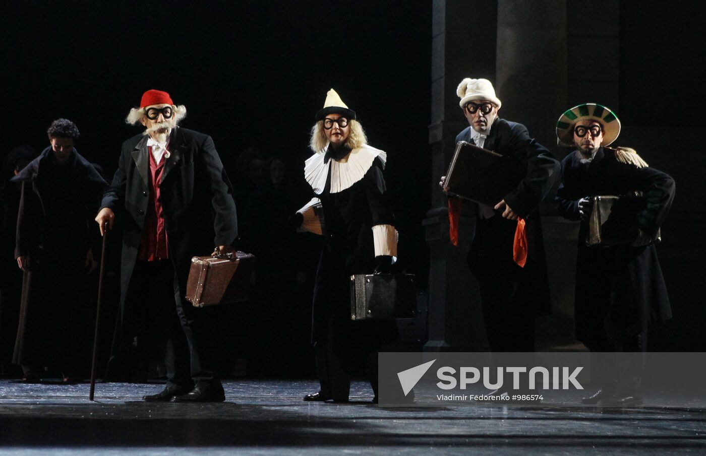 Vakhtangov Theater holds dress rehearsal of play Quay