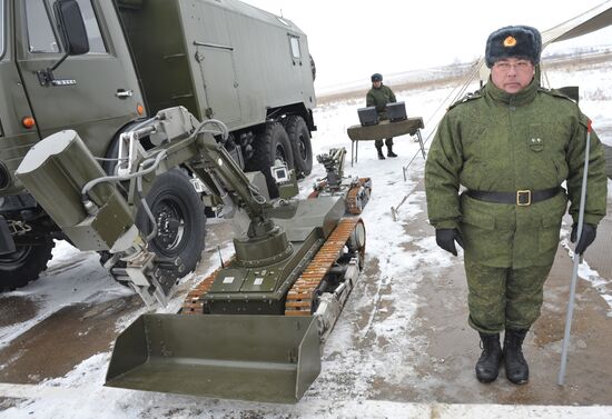 Military units of Shihanskoe garrison conduct exercises