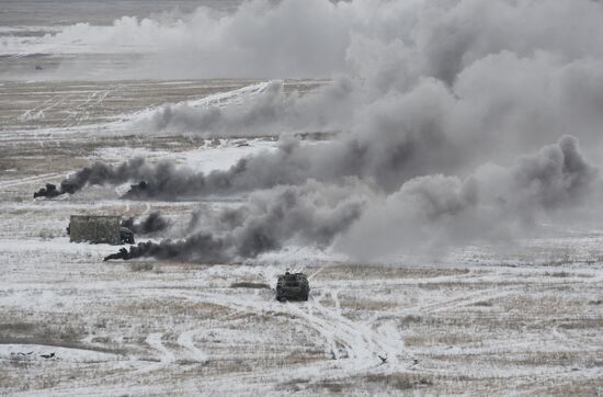 Military units of Shihanskoe garrison conduct exercises