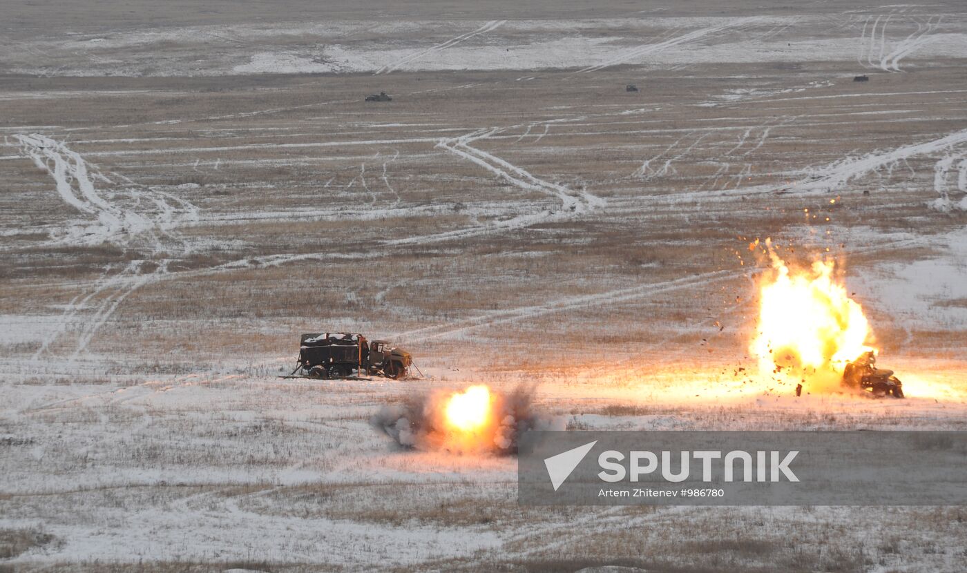 Military units of Shihansky garrison conduct exercises