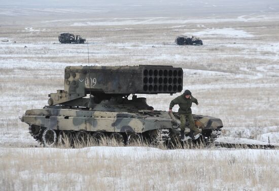 Military units of Shihansky garrison conduct exercises