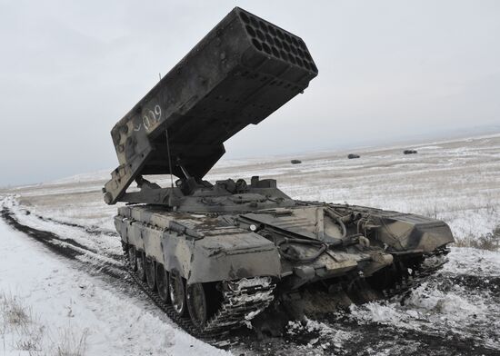 Military units of Shihanskoe garrison conduct exercises