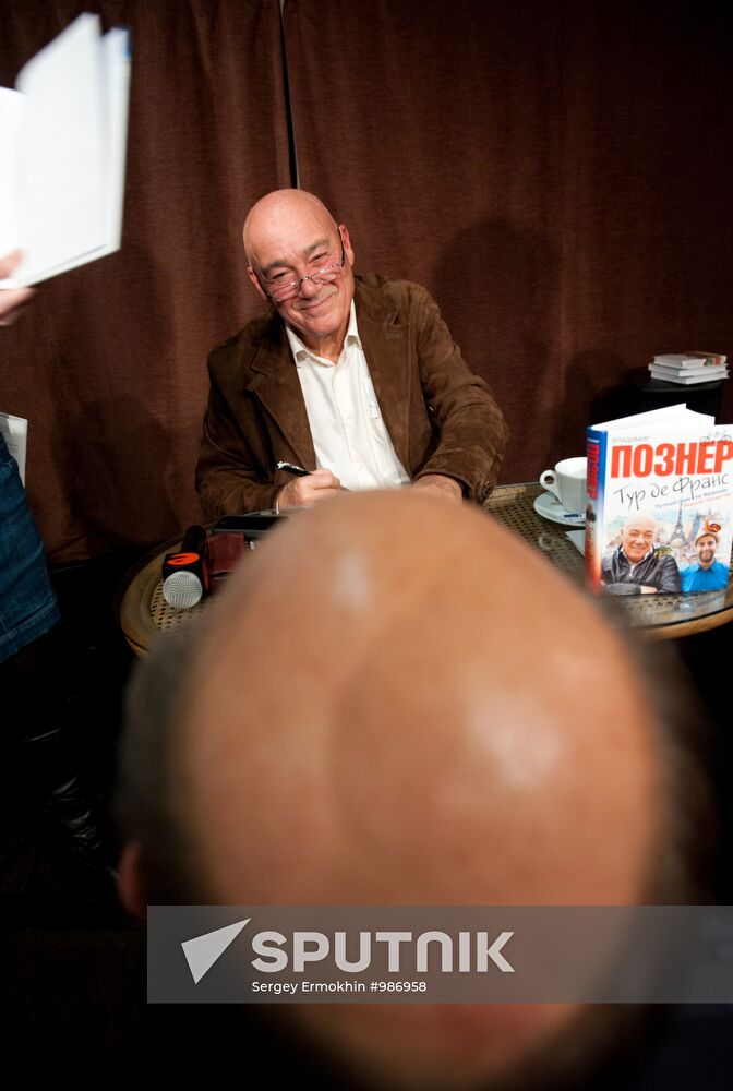 Meeting with Vladimir Pozner at Bukvoyed bookshop