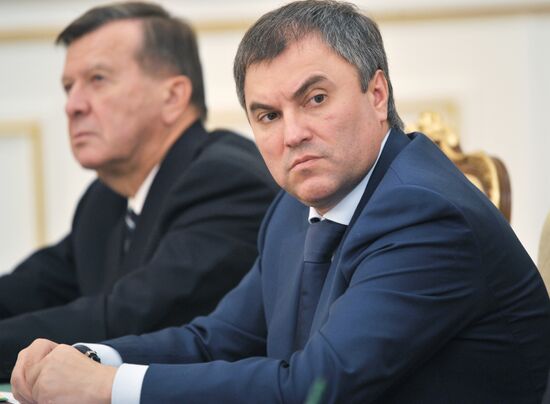 Vladimir Putin conducts Government Presidium meeting