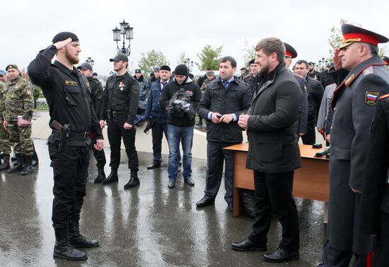 Celebrating Russian Interior Ministry Day in Grozny