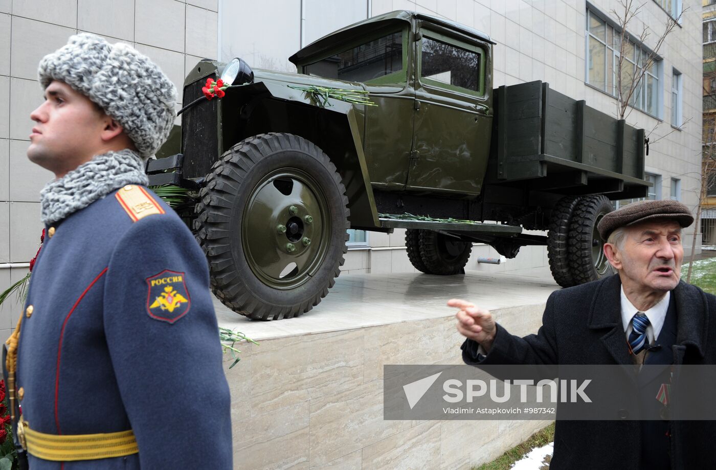 War drivers memorial unveiled in Moscow
