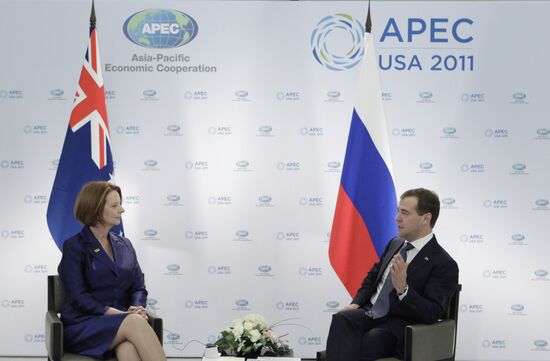 Dmitry Medvedev's meetings during APEC summit