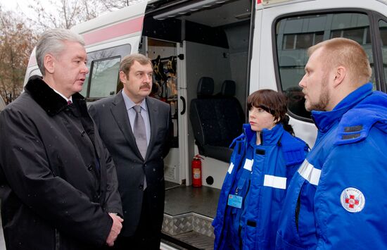 Sergei Sobyanin visits Puchkov ambulance station