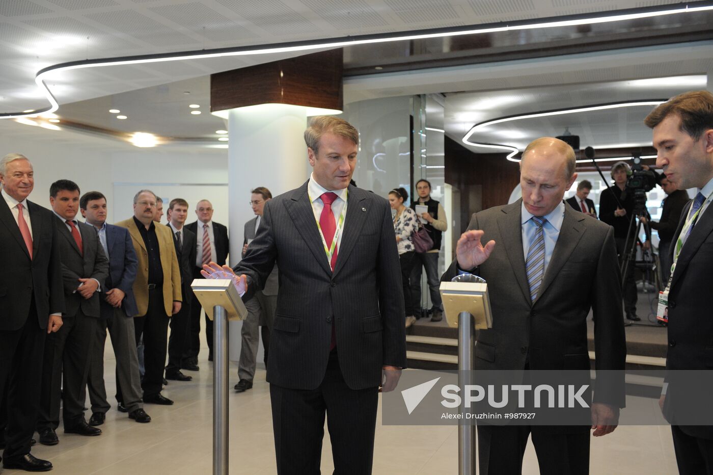 Vladimir Putin attends 170th anniversary Sberbank events