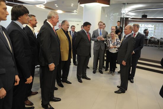 Vladimir Putin attends 170th anniversary Sberbank events