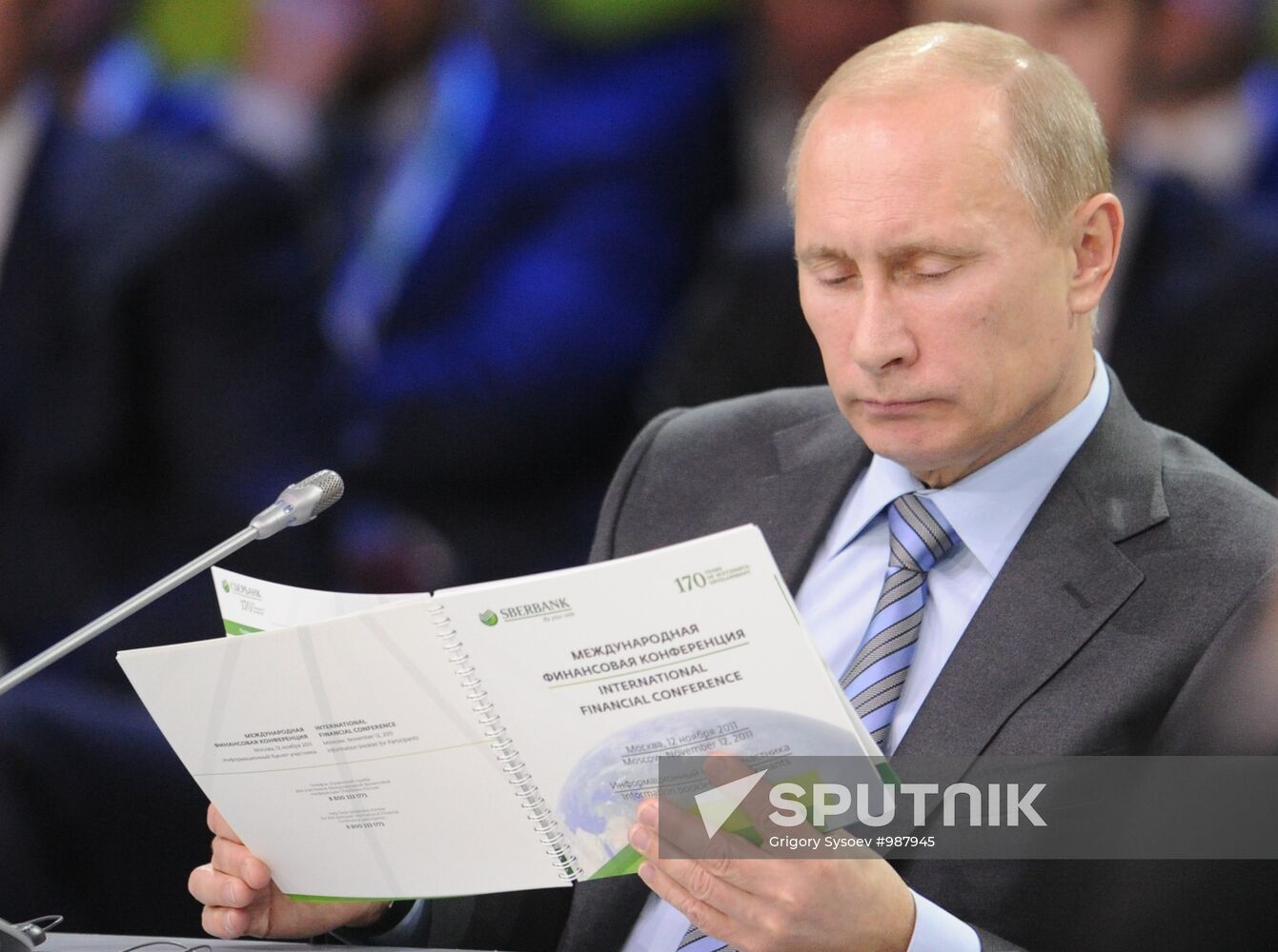 Vladimir Putin attends 170th anniversary Sberbank events