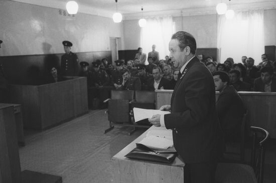 Trial of instigators of Sumgait Massacre