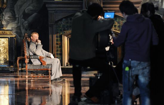 Shooting of Karen Shakhnazarov's film "White Tiger"