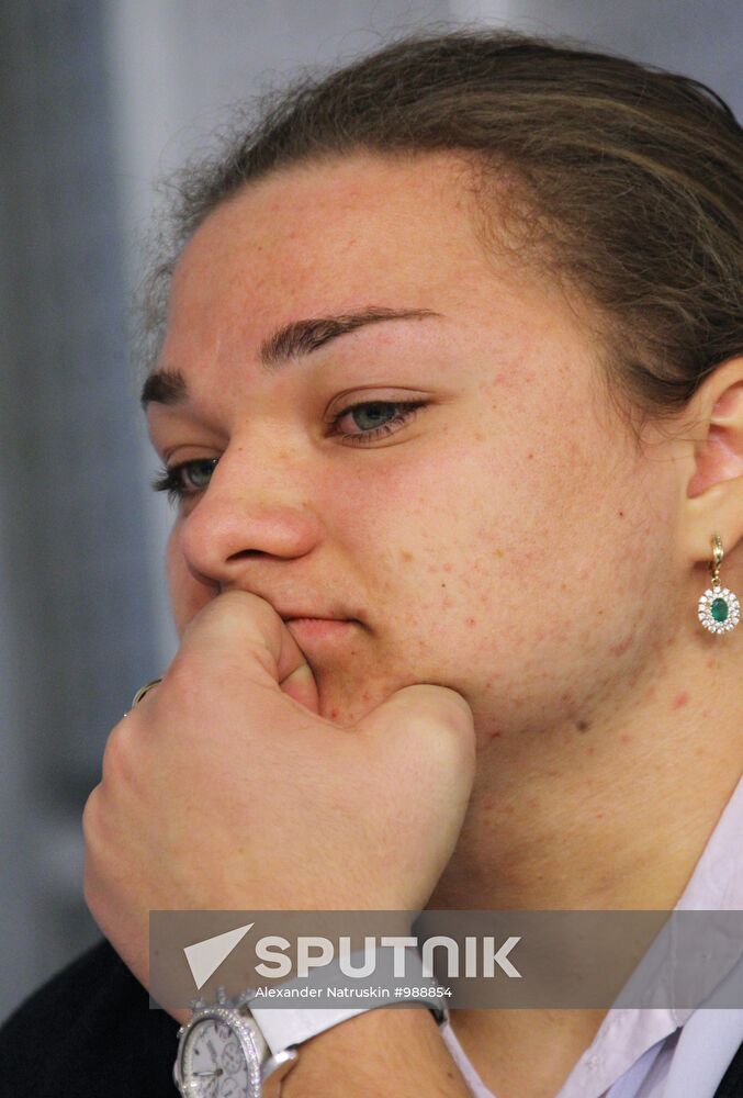 News conference upon World Weightlifting Championship
