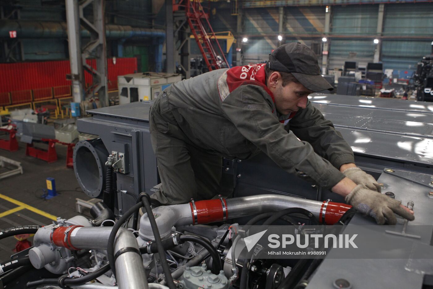 Rostselmash plant at work