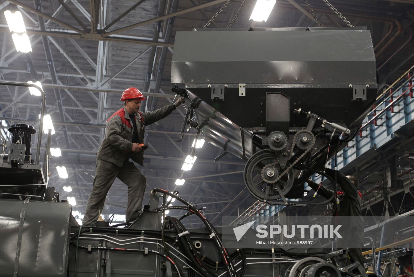 Rostselmash plant at work