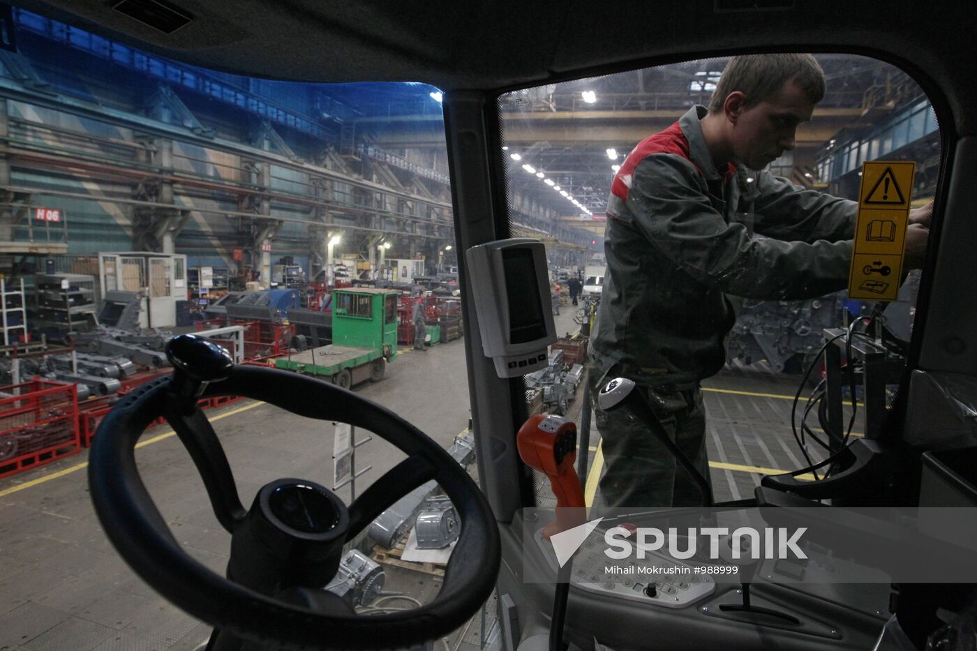 Rostselmash plant at work