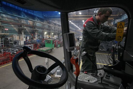 Rostselmash plant at work