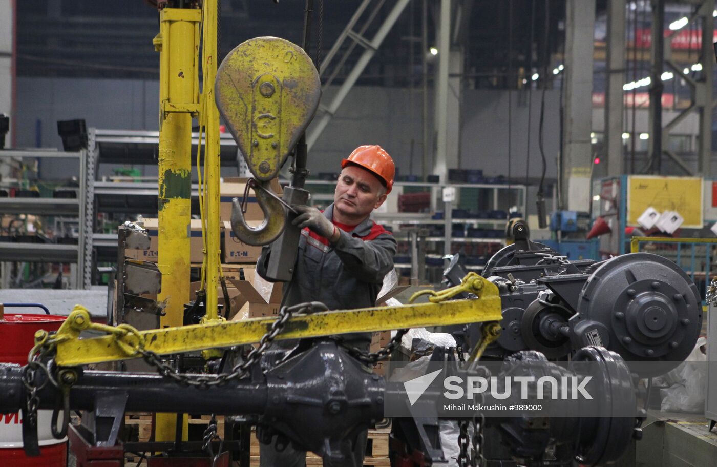 Rostselmash plant at work
