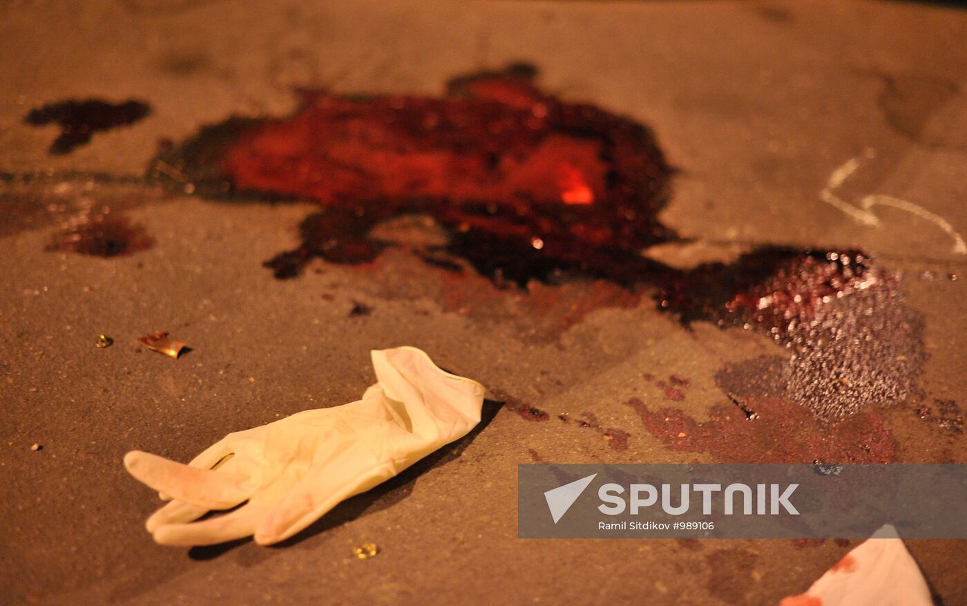 Chechen poet Ruslan Akhtakhanov's murder scene