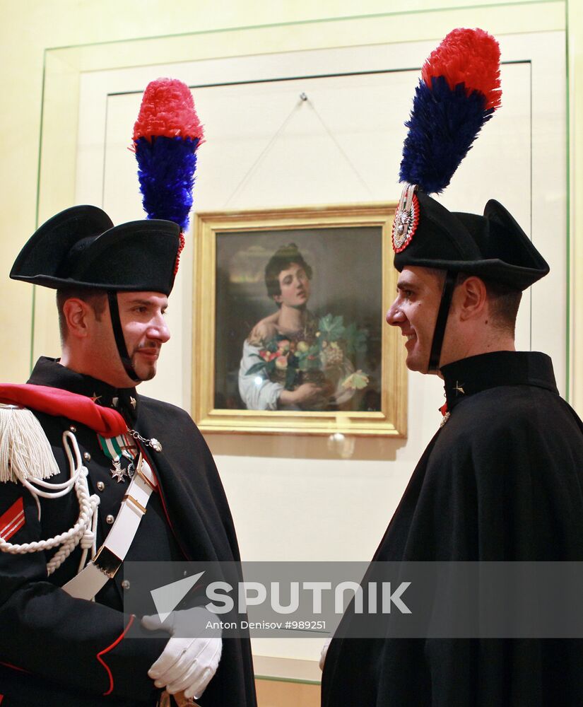 Caravaggio's "Boy with a Basket of Fruit" on display in Moscow