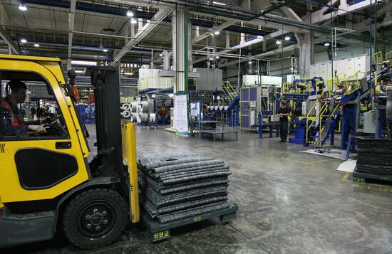 Production of automobile tires in Nizhnekamsk