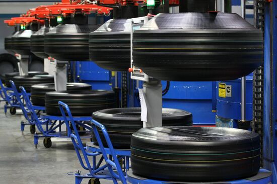 Production of automobile tires in Nizhnekamsk