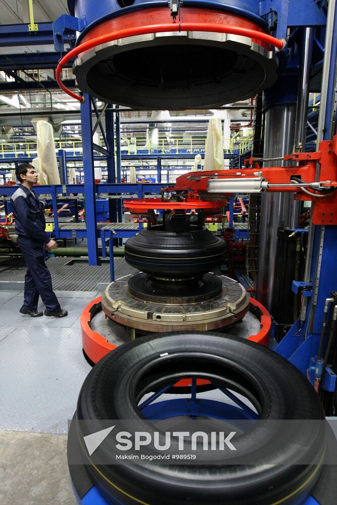 Production of automobile tires in Nizhnekamsk