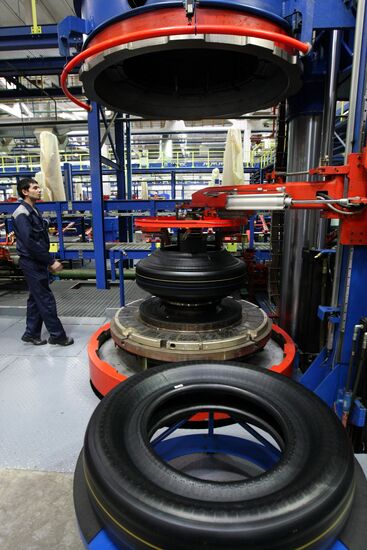 Production of automobile tires in Nizhnekamsk