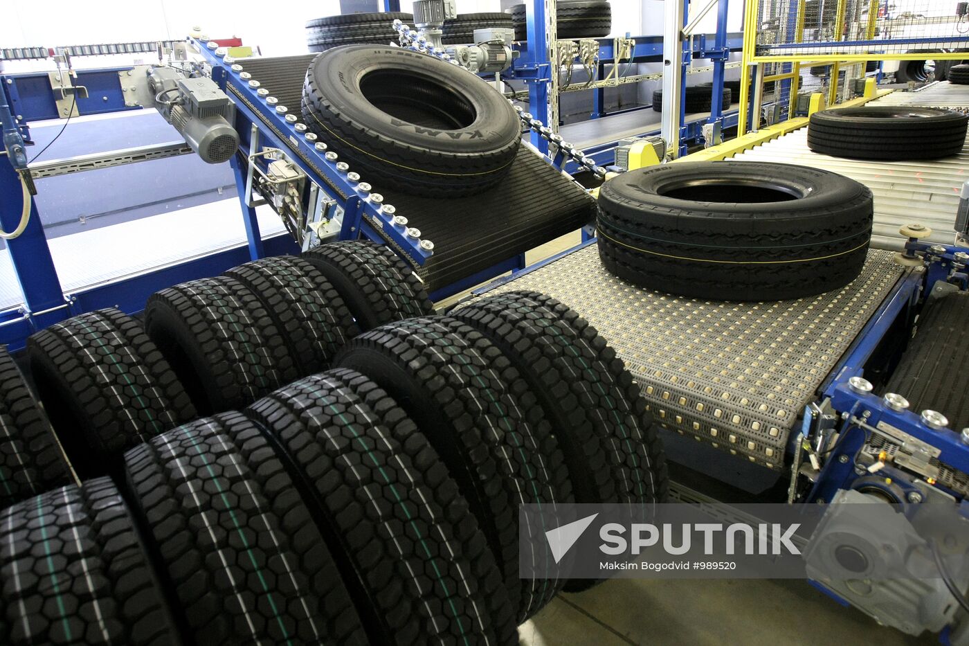 Production of automobile tires in Nizhnekamsk