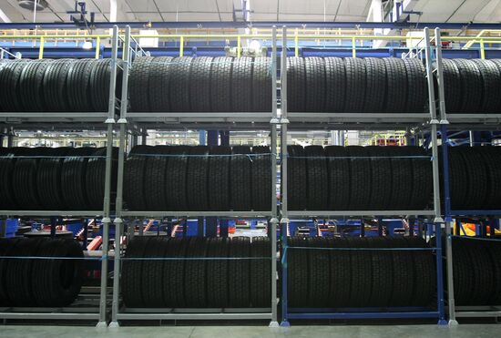 Production of automobile tires in Nizhnekamsk
