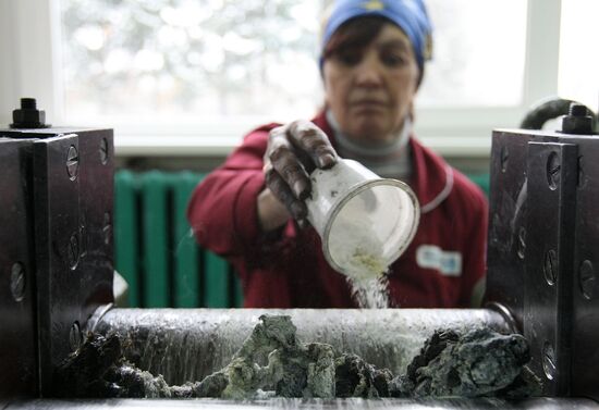 Production of automobile tires in Nizhnekamsk