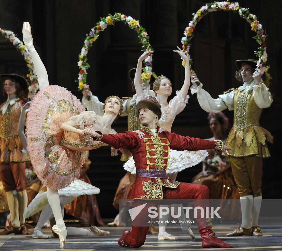 Bolshoi Theater holds rehearsal of The Sleeping Beauty ballet