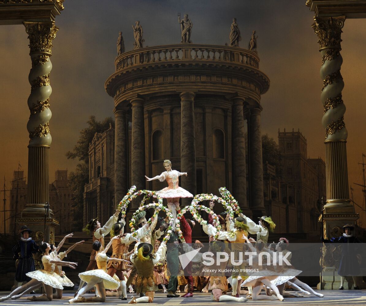 Bolshoi Theater holds rehearsal of The Sleeping Beauty ballet