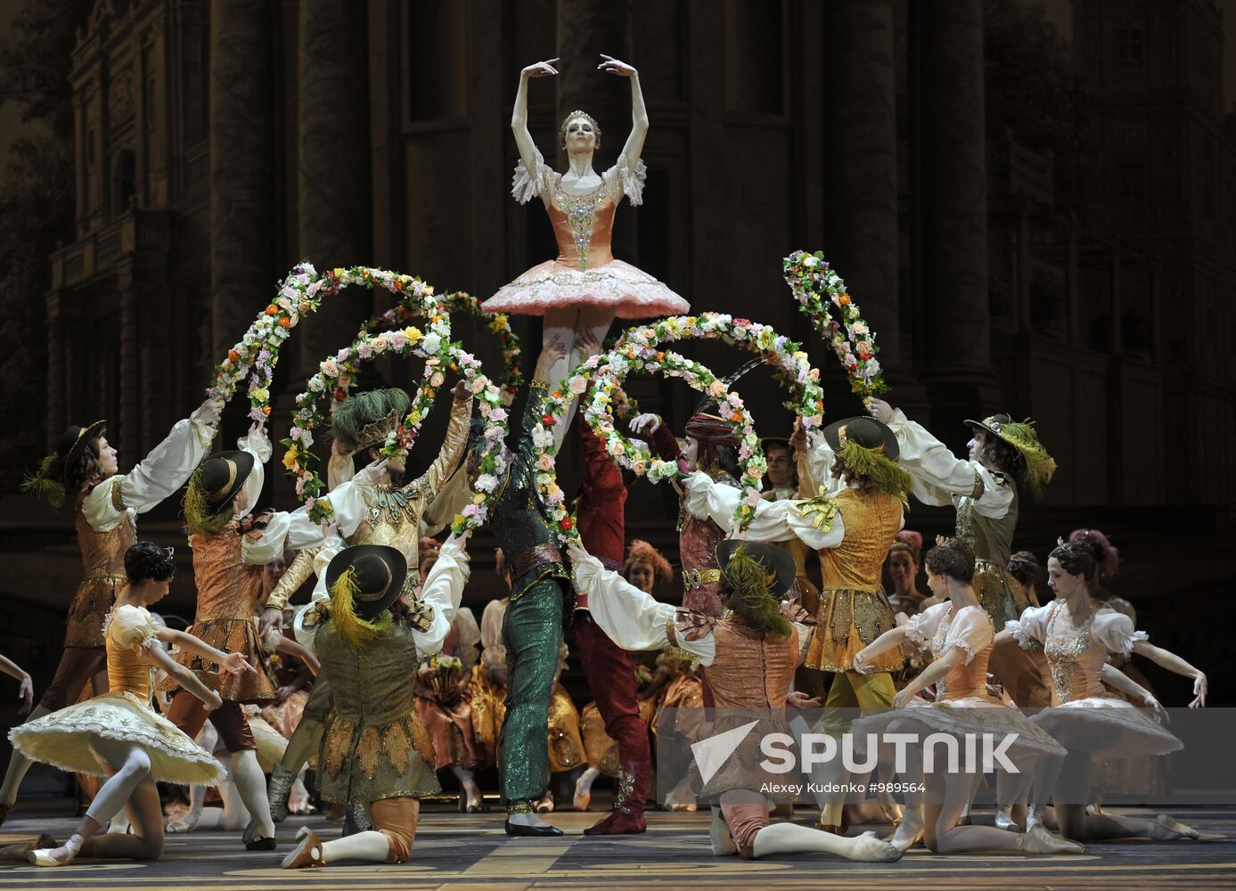 Bolshoi Theater holds rehearsal of The Sleeping Beauty ballet