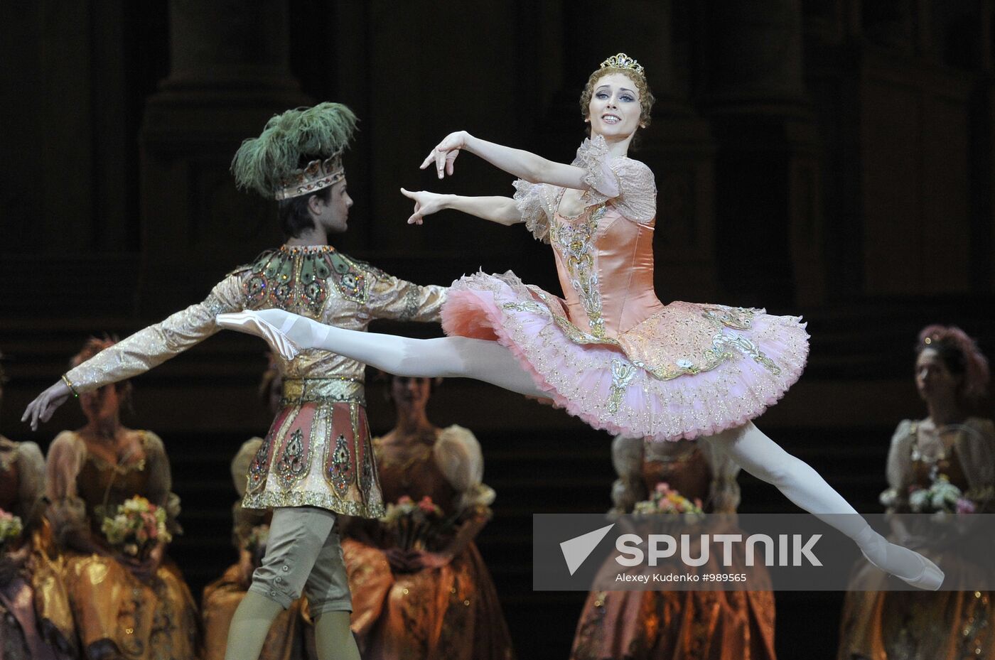 Bolshoi Theater holds rehearsal of The Sleeping Beauty ballet