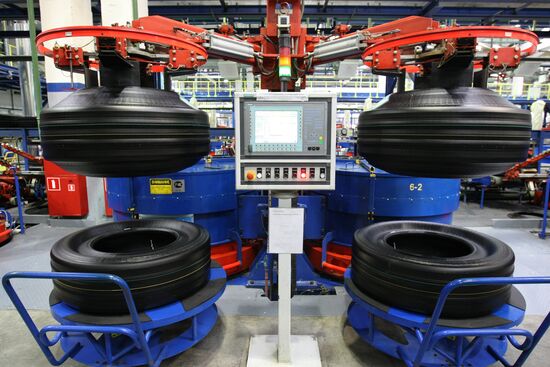 Production of automobile tires in Nizhnekamsk