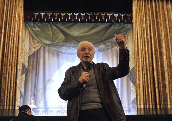 Rehearsal of ballet "Sleeping Beauty" ballet at Bolshoi Theatre
