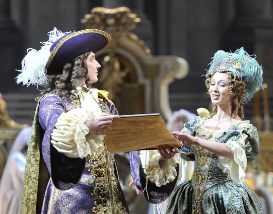 Rehearsal of ballet "Sleeping Beauty" ballet at Bolshoi Theatre