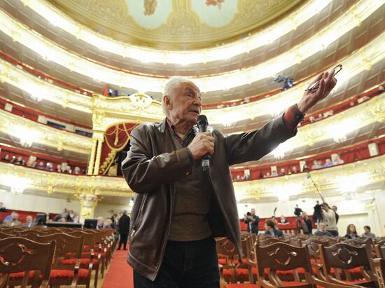 Rehearsal of ballet "Sleeping Beauty" ballet at Bolshoi Theatre