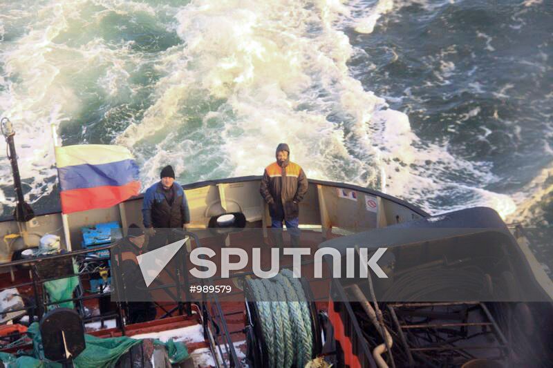 Dry cargo ship "Captain Kuznetsov" found in White Sea