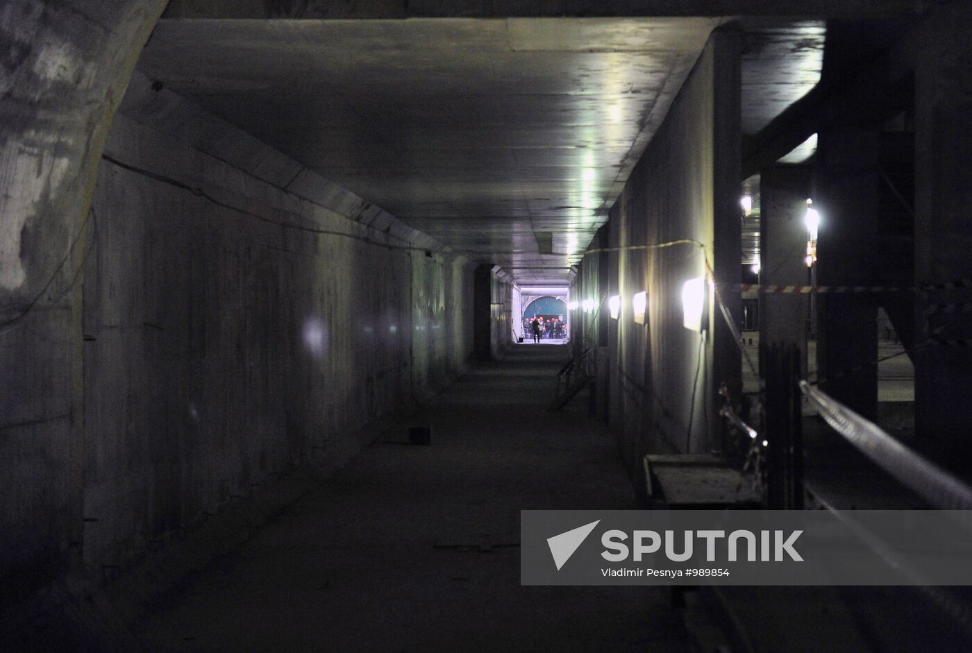 Moscow's Novokosino metro station construction site